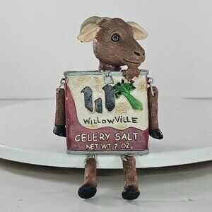 Spice Series Shelf Sitter Celery Salt Willowville Figurine Billy Goat *Repair*